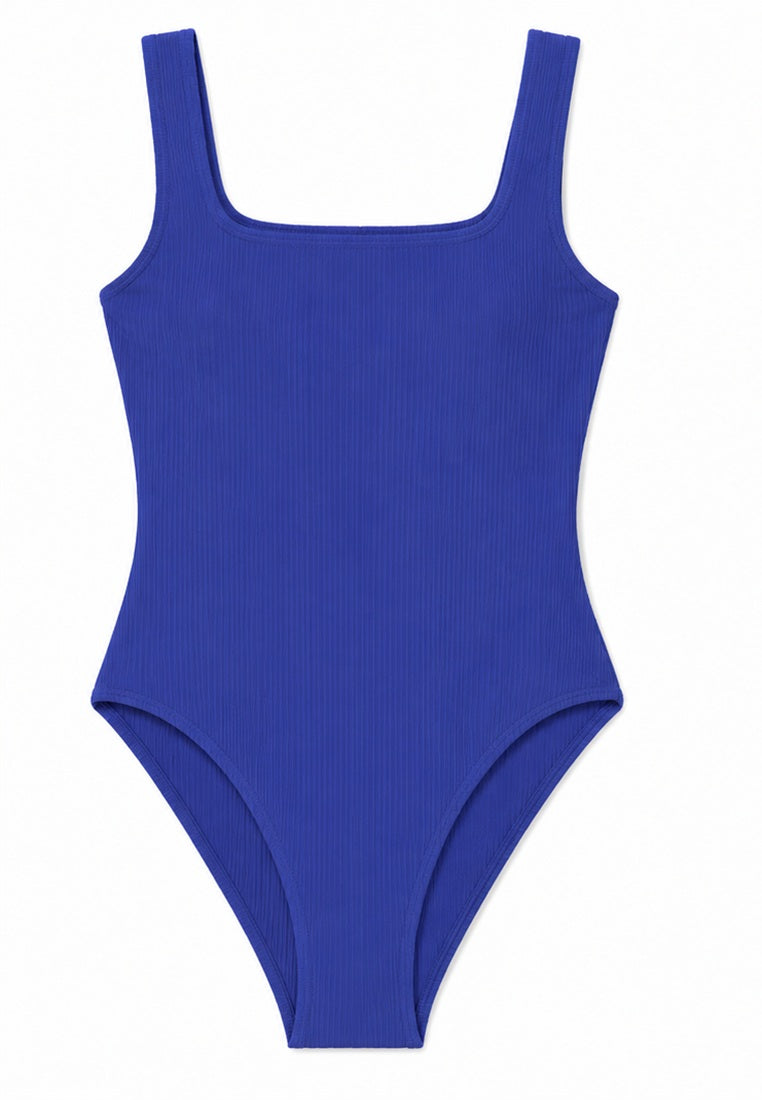 Coral Secret Blue swimsuit on a white background
