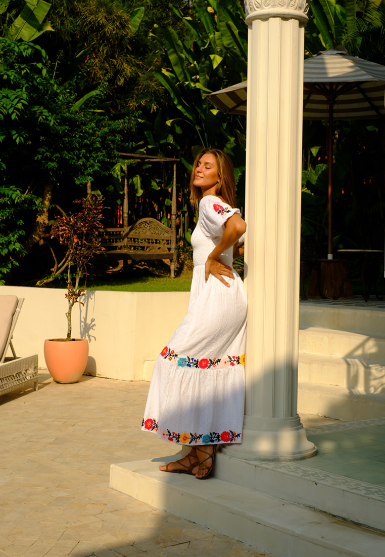 Floral Cotton Maxi Dress