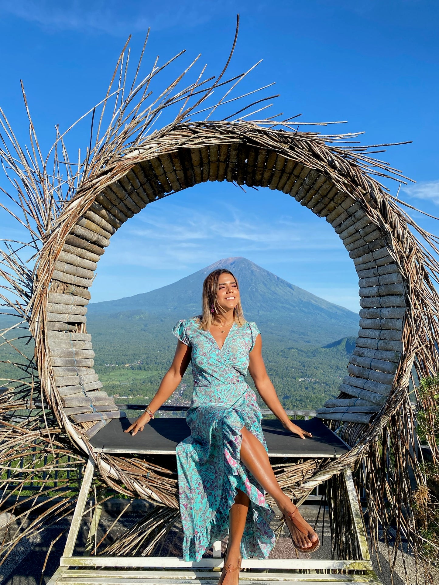 Queen Silk Wrap Dress