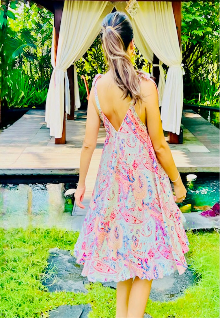 Havana Slip Dress | Silk Dress with Belt | Beachwear Singapore