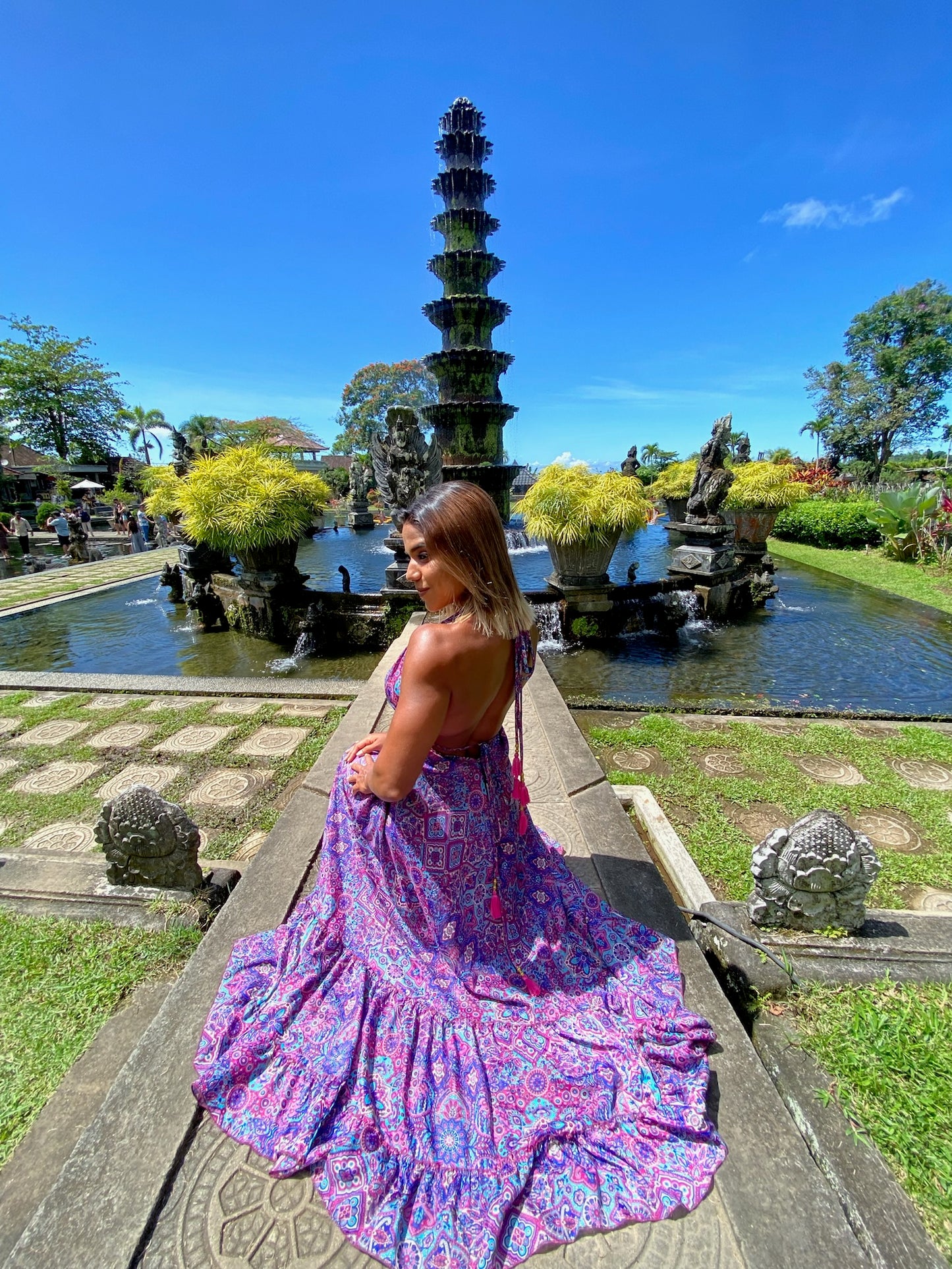 Boho Silk Maxi Dress