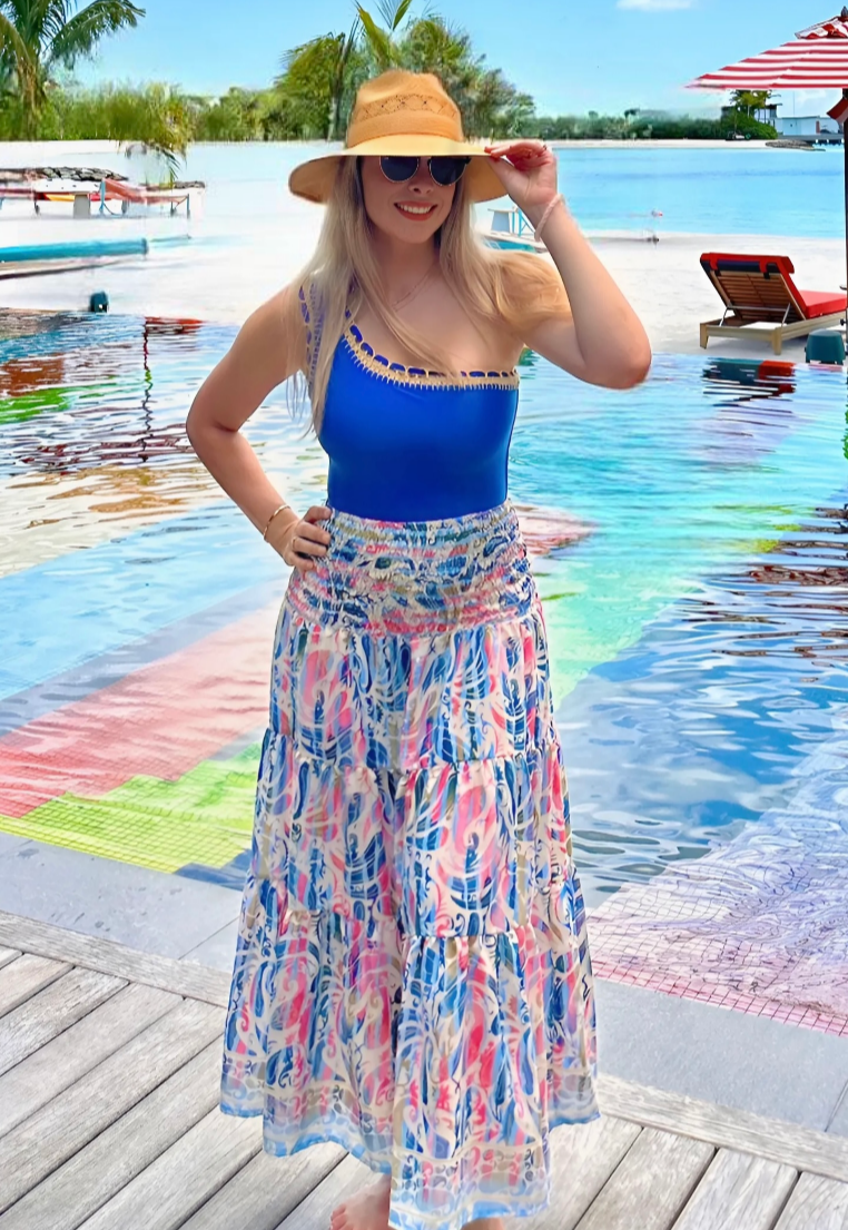 Bohemian Shirred Skirt