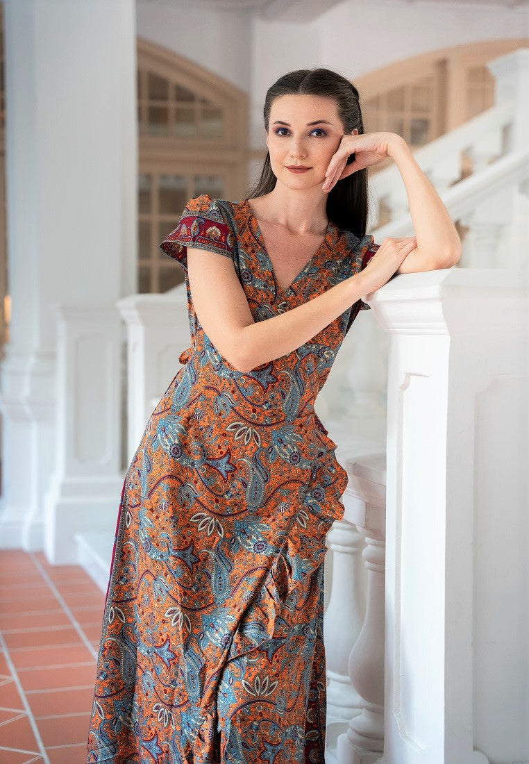 Silk Wrap Dress