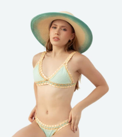 Aquamarine Triangle Bikini Bottom | Bikinis Singapore