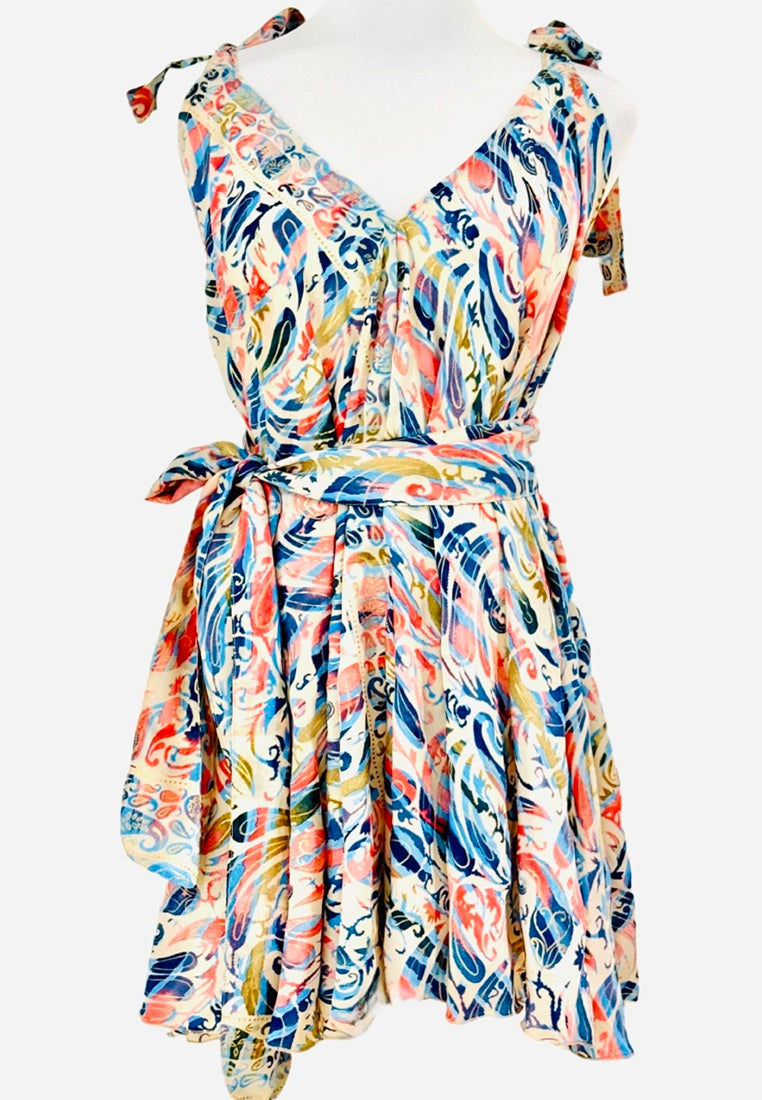 Bohemian Slip In Dress  | Dress with Belt | Beachwear Singapore
