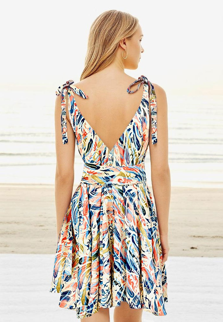 Bohemian Slip In Dress  | Dress with Belt | Beachwear Singapore