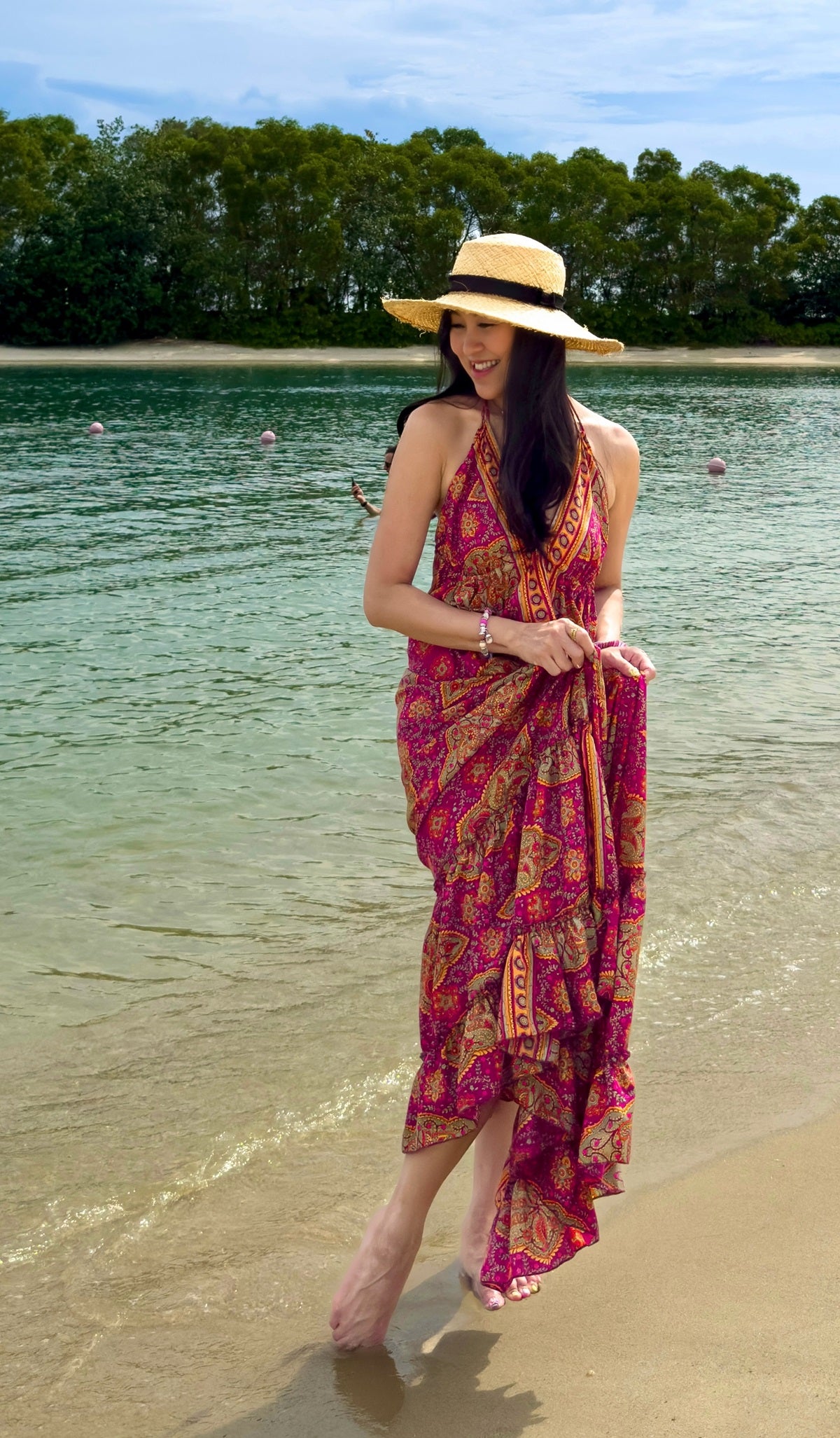 Breeze Silk Maxi Dress