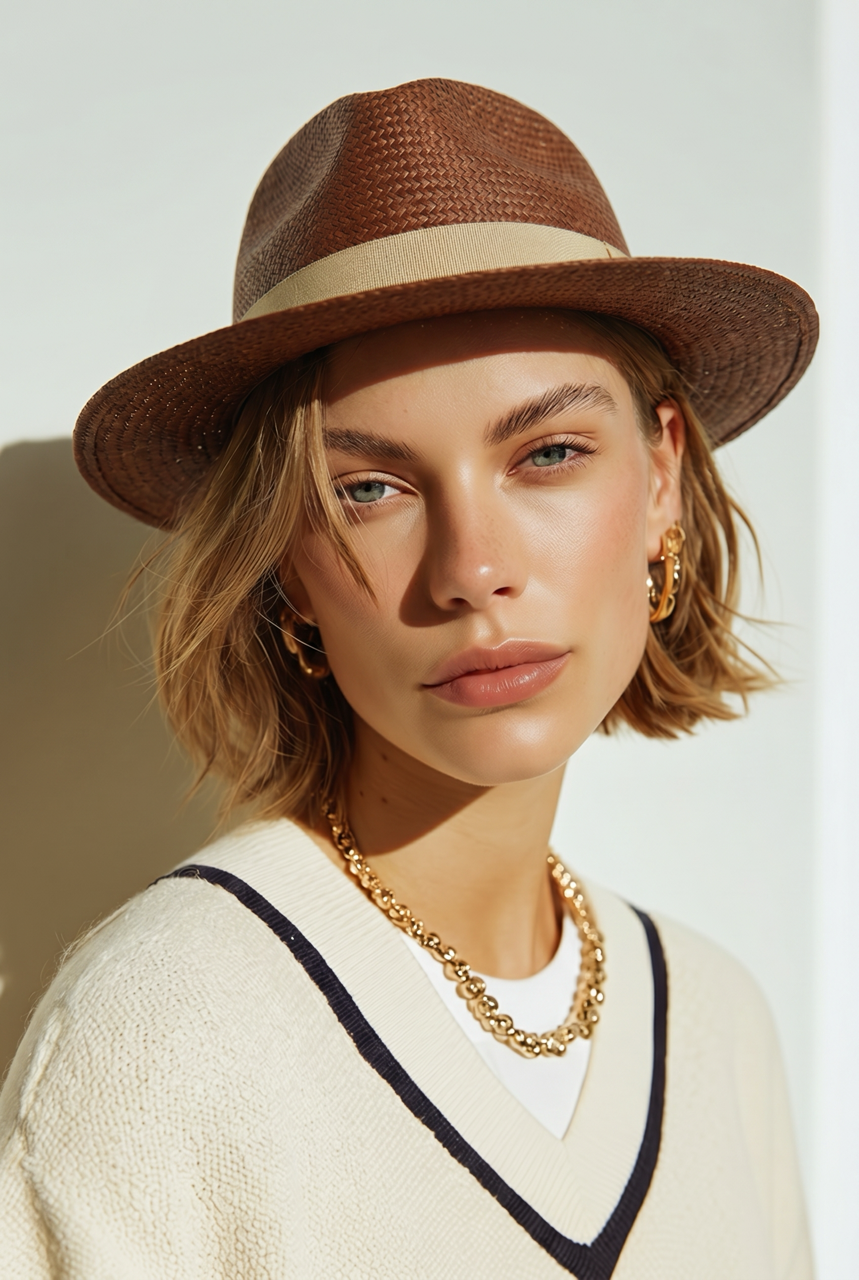 Brown Panama Hat | Handwoven Hat  | Authentic Panama Hats Singapore