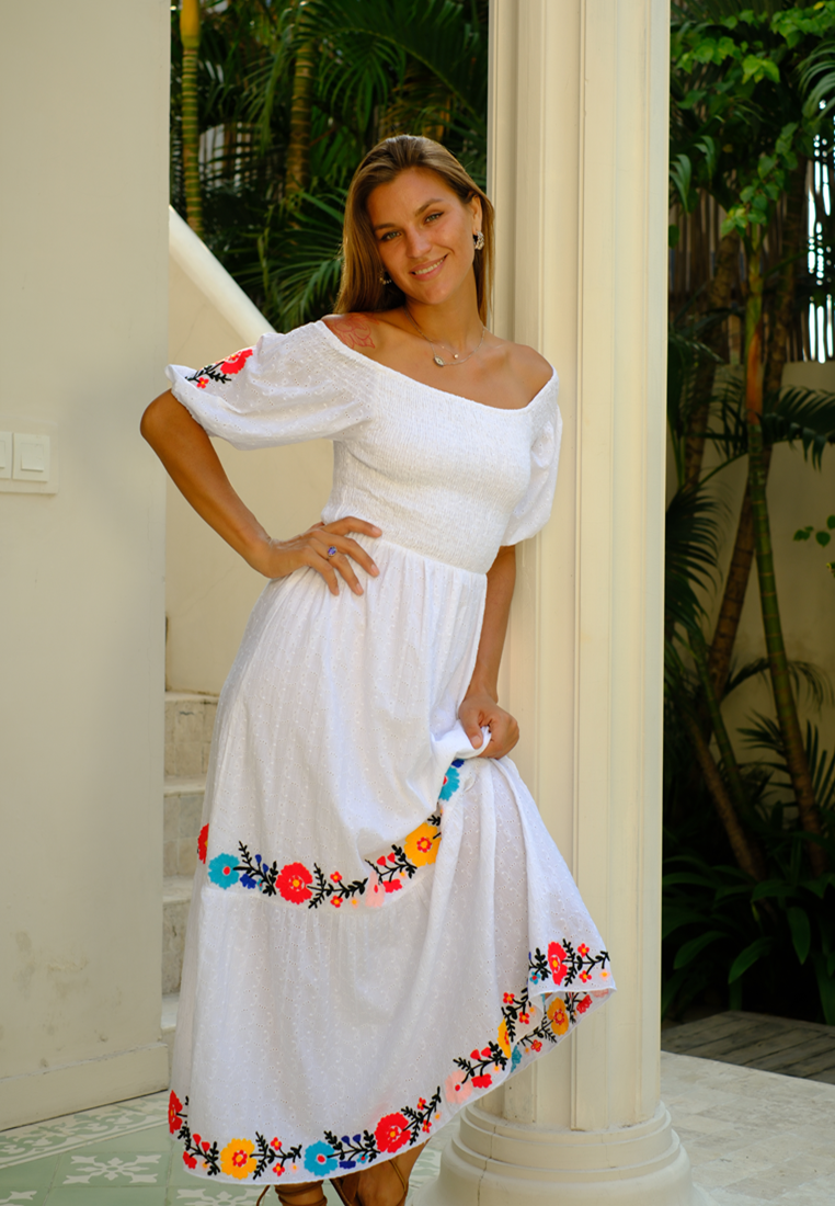 Floral Cotton Maxi Dress