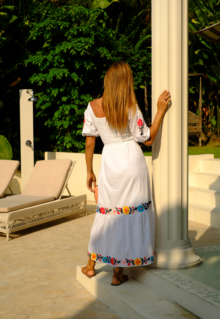 Floral Cotton Maxi Dress