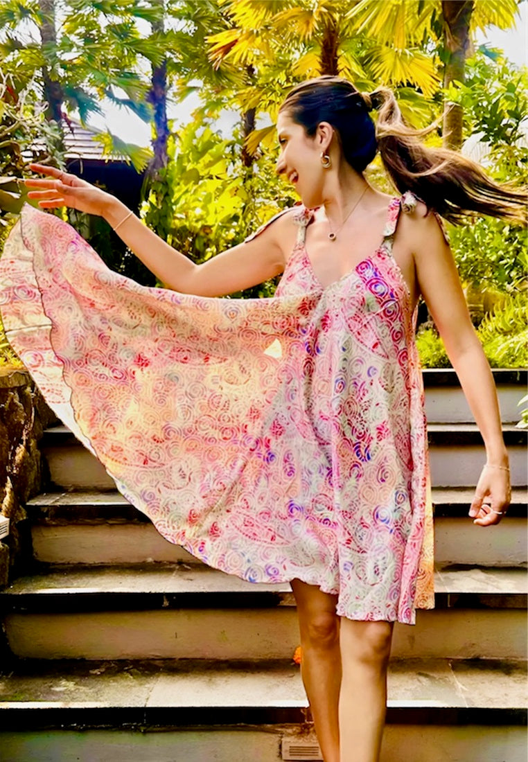 Havana Slip Dress  | Silk Dress with Belt | Beachwear Singapore