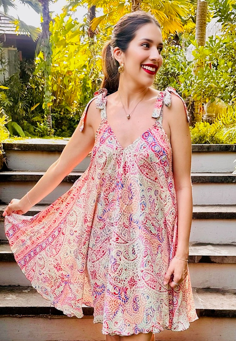 Havana Slip Dress  | Silk Dress with Belt | Beachwear Singapore