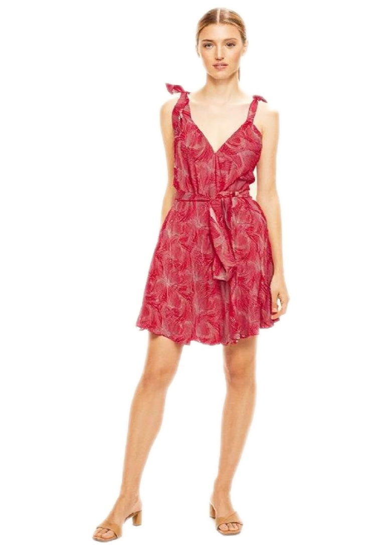 Red Slip In Dress  | Dress with Belt | Beachwear Singapore