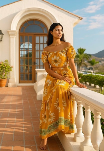Sunflower Crop Top  | Beachwear Singapore