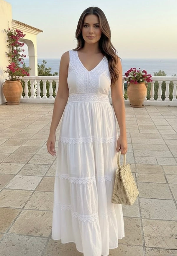 Perfect Summer Dress  | White Cotton Dress  | Summer Dresses Singapore
