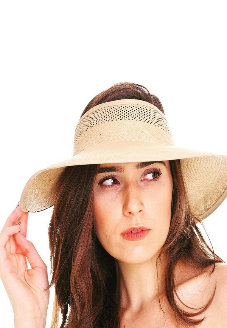Visor Panama Hat | Handwoven Toquilla Palm Hat  | Authentic Panama Hats Singapore