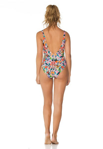 French Bouquet Tummy Control Swimsuit