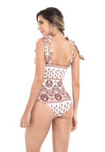 Load image into Gallery viewer, Tribal Tummy Control Swimsuit
