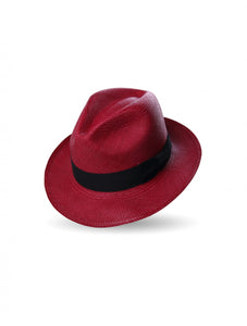 Red with Black Ribbon Panama Hat Pre-Order